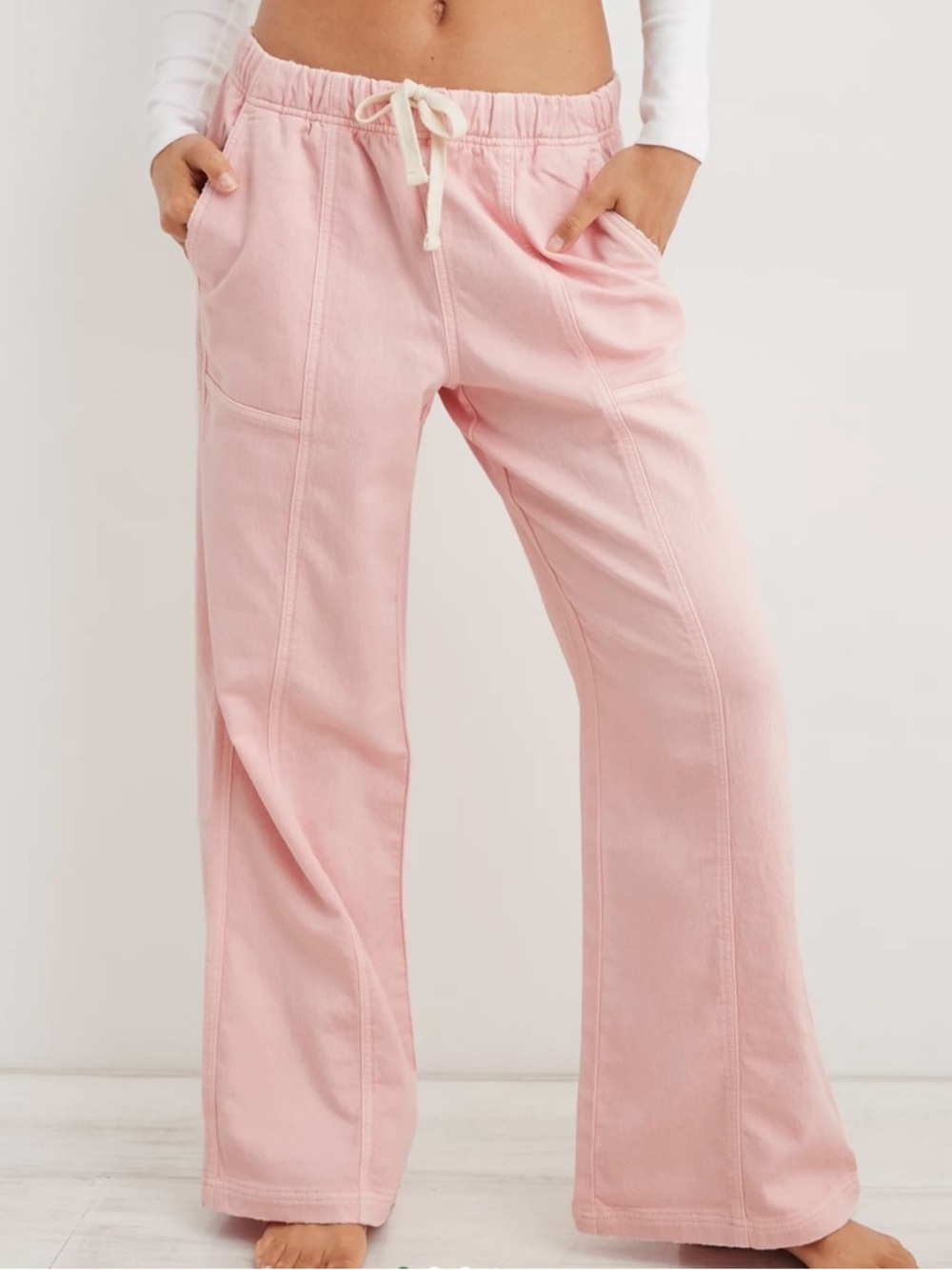 Aerie Me-Day Tie Waist Pants